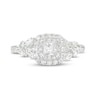 Thumbnail Image 4 of Monique Lhuillier Bliss 1.29 CT. T.W. Princess-Cut Diamond Double Frame Engagement Ring in 18K White Gold