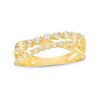 Thumbnail Image 0 of 0.50 CT. T.W. Certified Lab-Created Diamond Triple Row Crossover Ring in 14K Gold (F/SI2)