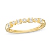 Thumbnail Image 0 of 0.05 CT. T.W. Diamond Alternating Vintage-Style Anniversary Band in 10K Gold