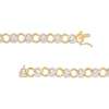 Thumbnail Image 2 of 2.01 CT. T.W. Certified Lab-Created Diamond Alternating Circle Link Bracelet in 14K Gold (F/SI2)