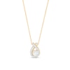 0.50 CT. T.W. Certified Lab-Created Diamond Teardrop Twist Pendant in 14K Gold (F/SI2)