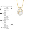 Thumbnail Image 3 of 0.50 CT. T.W. Certified Lab-Created Diamond Teardrop Twist Pendant in 14K Gold (F/SI2)