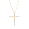 Thumbnail Image 1 of 0.33 CT. T.W. Certified Lab-Grown Diamond Cross Pendant in 14K Gold (F/SI2)