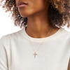 Thumbnail Image 2 of 0.33 CT. T.W. Certified Lab-Grown Diamond Cross Pendant in 14K Gold (F/SI2)