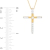 Thumbnail Image 4 of 0.33 CT. T.W. Certified Lab-Grown Diamond Cross Pendant in 14K Gold (F/SI2)