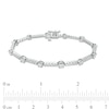 Thumbnail Image 3 of 4.00 CT. T.W. Certified Lab-Created Diamond Alternating Line Bracelet in 14K White Gold (F/SI2)