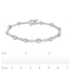 4.00 CT. T.W. Certified Lab-Created Diamond Alternating Line Bracelet in 14K White Gold (F/SI2)