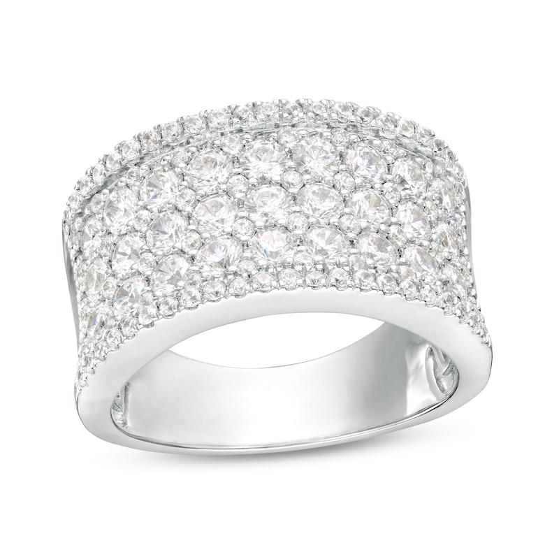 2.00 CT. T.W. Certified Lab-Created Multi-Diamond Anniversary Band in 14K White Gold (F/SI2)