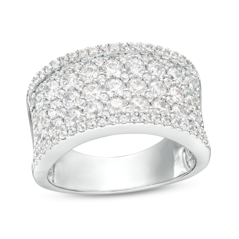 Main Image 1 of 2.00 CT. T.W. Certified Lab-Grown Multi-Diamond Anniversary Band in 14K White Gold (F/SI2)