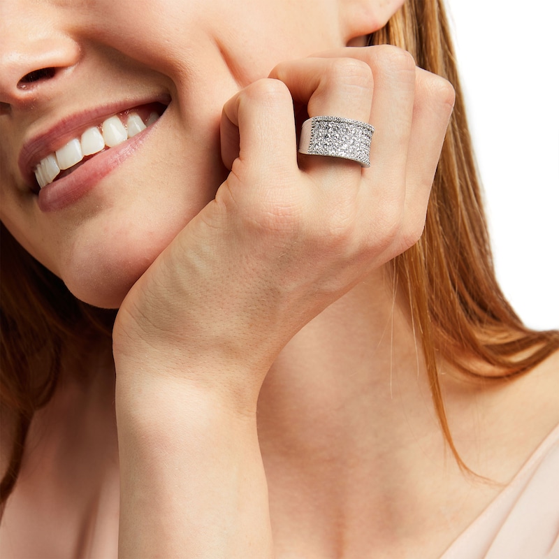 Main Image 2 of 2.00 CT. T.W. Certified Lab-Grown Multi-Diamond Anniversary Band in 14K White Gold (F/SI2)