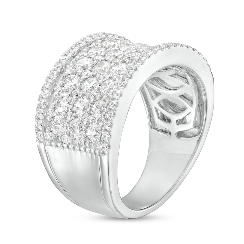 Main Image 3 of 2.00 CT. T.W. Certified Lab-Grown Multi-Diamond Anniversary Band in 14K White Gold (F/SI2)