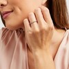 Thumbnail Image 1 of 0.05 CT. T.W. Baguette and Round Diamond Alternating Vintage-Style Anniversary Band in 10K White Gold