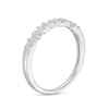 Thumbnail Image 2 of 0.05 CT. T.W. Baguette and Round Diamond Alternating Vintage-Style Anniversary Band in 10K White Gold