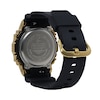 Men's Casio G-Shock Classic Gold-Tone IP Black Resin Strap Watch with Square Black Dial (Model: GM5600G-9)
