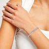 Thumbnail Image 2 of Men's 7.2mm Diamond-Cut Cuban Curb Chain Bracelet in Solid Sterling Silver  - 8.5"