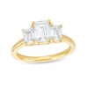 Thumbnail Image 0 of 2.00 CT. T.W. Certified Emerald-Cut Lab-Created Diamond Three Stone Engagement Ring in 14K Gold (F/SI2)