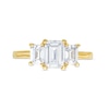 Thumbnail Image 3 of 2.00 CT. T.W. Certified Emerald-Cut Lab-Created Diamond Three Stone Engagement Ring in 14K Gold (F/SI2)