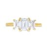 Thumbnail Image 4 of 2.00 CT. T.W. Certified Emerald-Cut Lab-Grown Diamond Three Stone Engagement Ring in 14K Gold (F/SI2)