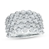 Thumbnail Image 1 of 4.00 CT. T.W. Certified Lab-Grown Diamond Multi-Row Ring in 14K White Gold (F/SI2)