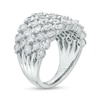 Thumbnail Image 2 of 4.00 CT. T.W. Certified Lab-Created Diamond Multi-Row Ring in 14K White Gold (F/SI2)