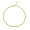 Thumbnail Image 1 of 3.0mm Curb Chain Anklet in Semi-Solid 10K Gold - 10"