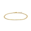 Thumbnail Image 1 of 3.0mm Figaro Chain Anklet in Solid 10K Gold - 10"