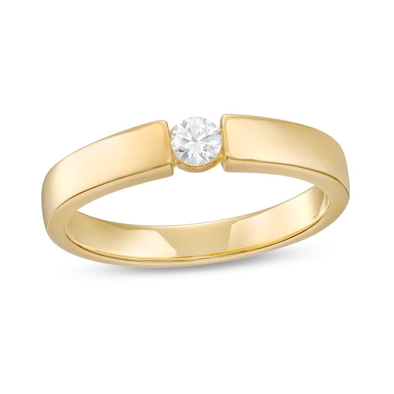 Men's 0.23 CT. Diamond Solitaire Wedding Band in 10K Gold|Peoples Jewellers