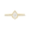Celebration Infinite™ Canadian Certified Pear-Shaped Centre Diamond 0.69 CT. T.W. Frame Engagement Ring in 14K Gold