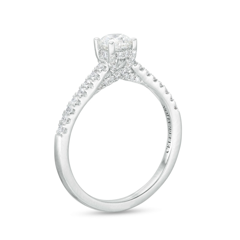 Celebration Infinite™ Canadian Certified Centre Diamond CT. T.W. Engagement Ring in 14K White Gold (I/SI2)|Peoples Jewellers