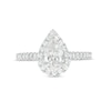 Thumbnail Image 4 of Celebration Infinite™ Canadian Certified Pear-Shaped Centre Diamond 1.45 CT. T.W. Engagement Ring in 14K White Gold