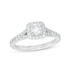 Celebration Infinite™ Canadian Certified Centre Diamond 0.95 CT. T.W. Cushion Frame Engagement Ring in 14K White Gold