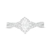 Thumbnail Image 3 of Celebration Infinite™ Canadian Certified Oval Centre Diamond 0.80 CT. T.W. Frame Engagement Ring in 14K White Gold