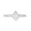Thumbnail Image 4 of Celebration Infinite™ Canadian Certified Pear-Shaped Centre Diamond 0.69 CT. T.W. Engagement Ring in 14K White Gold
