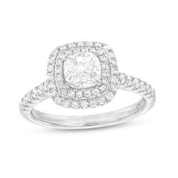 Celebration Infinite™ Canadian Certified Cushion-Cut Centre Diamond 1.45 CT. T.W. Engagement Ring in 14K White Gold