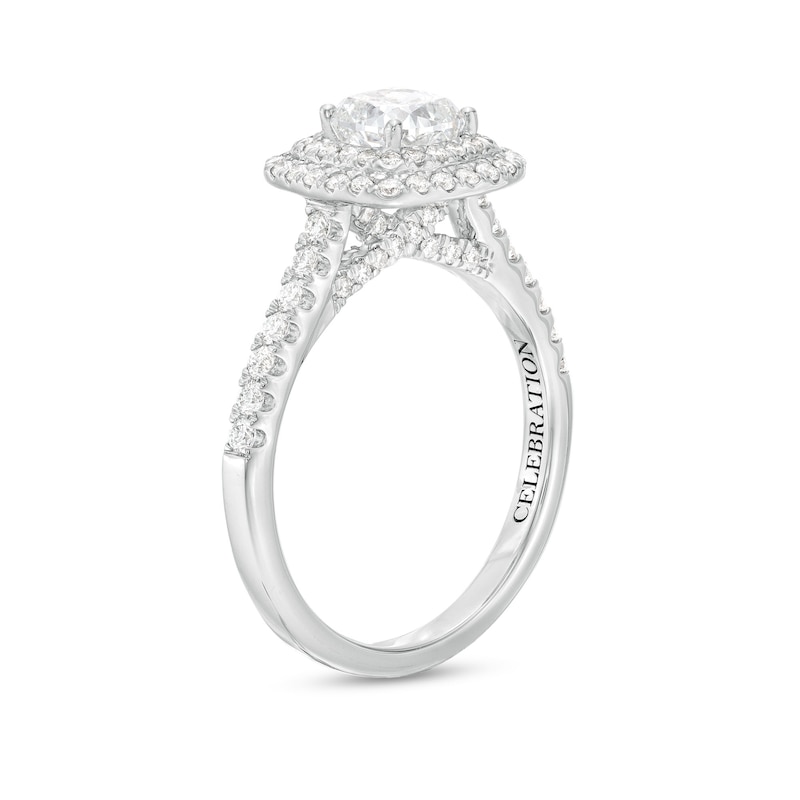 Celebration Infinite™ Canadian Certified Cushion-Cut Centre Diamond 1.45 CT. T.W. Engagement Ring in 14K White Gold