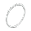 Thumbnail Image 2 of 0.07 CT. T.W. Baguette Diamond Three Stone Anniversary Band in 10K White Gold