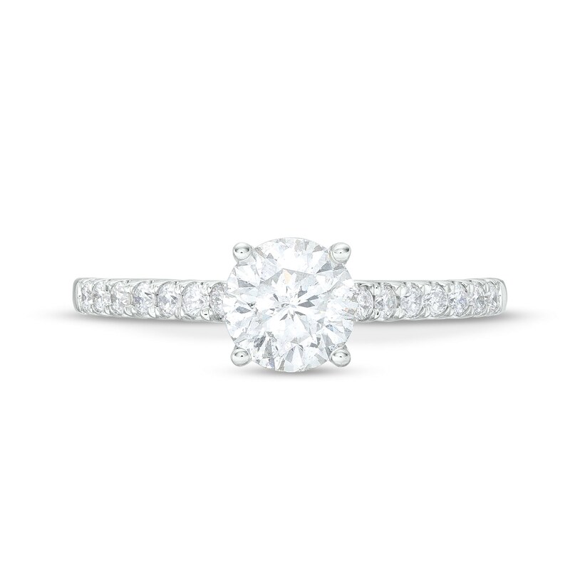 Main Image 4 of Celebration Infinite™ Canadian Certified Centre Diamond 1.29 CT. T.W. Engagement Ring in 14K White Gold (I/SI2)