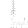 4.0mm Heart-Shaped White Lab-Created Sapphire Tennis Bracelet in Sterling Silver - 7.5"
