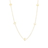 Thumbnail Image 1 of Heart Outline Station Necklace in 10K Gold