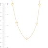 Thumbnail Image 2 of Heart Outline Station Necklace in 10K Gold