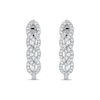 Thumbnail Image 2 of 0.25 CT. T.W. Diamond Multi-Link U-Hoop Earrings in 10K White Gold