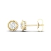 Thumbnail Image 0 of 0.33 CT. T.W. Diamond Solitaire Bead Frame Stud Earrings in 10K Gold