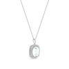 Thumbnail Image 2 of 0.25 CT. T.W. Quad Diamond Flower Pendant in 10K White Gold