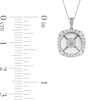 Thumbnail Image 4 of 0.25 CT. T.W. Quad Diamond Flower Pendant in 10K White Gold