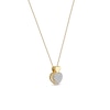 Thumbnail Image 2 of 0.05 CT. T.W. Diamond Big and Little Heart Stacked Pendant in 10K Gold