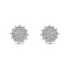 Thumbnail Image 2 of 0.13 CT. T.W. Multi-Diamond Starburst Stud Earrings in 10K Gold