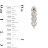Thumbnail Image 3 of 0.25 CT. T.W. Diamond Multi-Link U-Hoop Earrings in 10K Gold