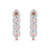 Thumbnail Image 2 of 0.25 CT. T.W. Diamond Multi-Link U-Hoop Earrings in 10K Rose Gold