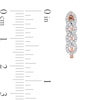 Thumbnail Image 3 of 0.25 CT. T.W. Diamond Multi-Link U-Hoop Earrings in 10K Rose Gold