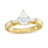 Thumbnail Image 0 of 1.33 CT. T.W. Certified Pear-Shaped Lab-Created Diamond Three Stone Engagement Ring in 14K Gold (F/VS2)